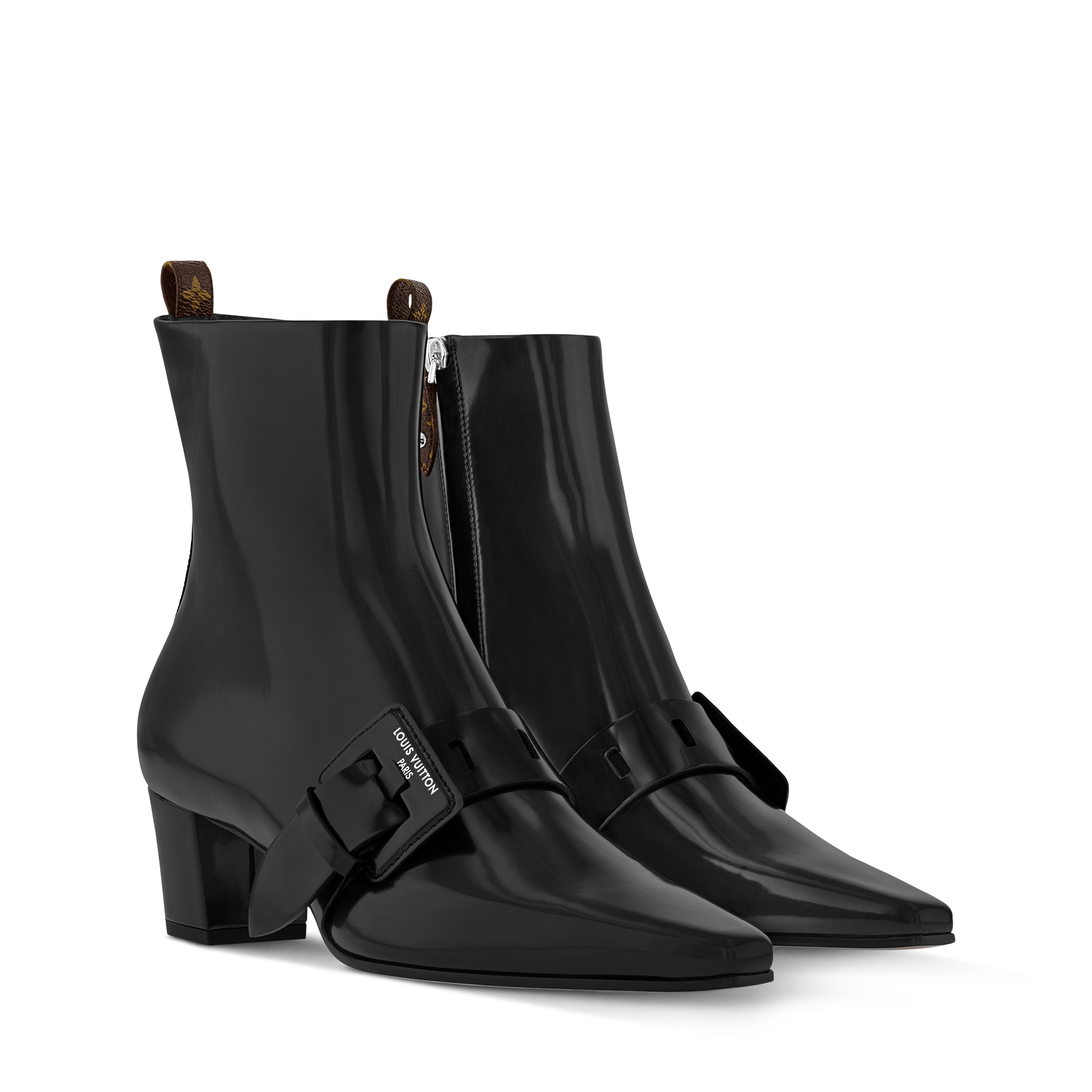 LOUIS VUITTON ブラックブーツ louis-vuitton-fusee-ankle-boot